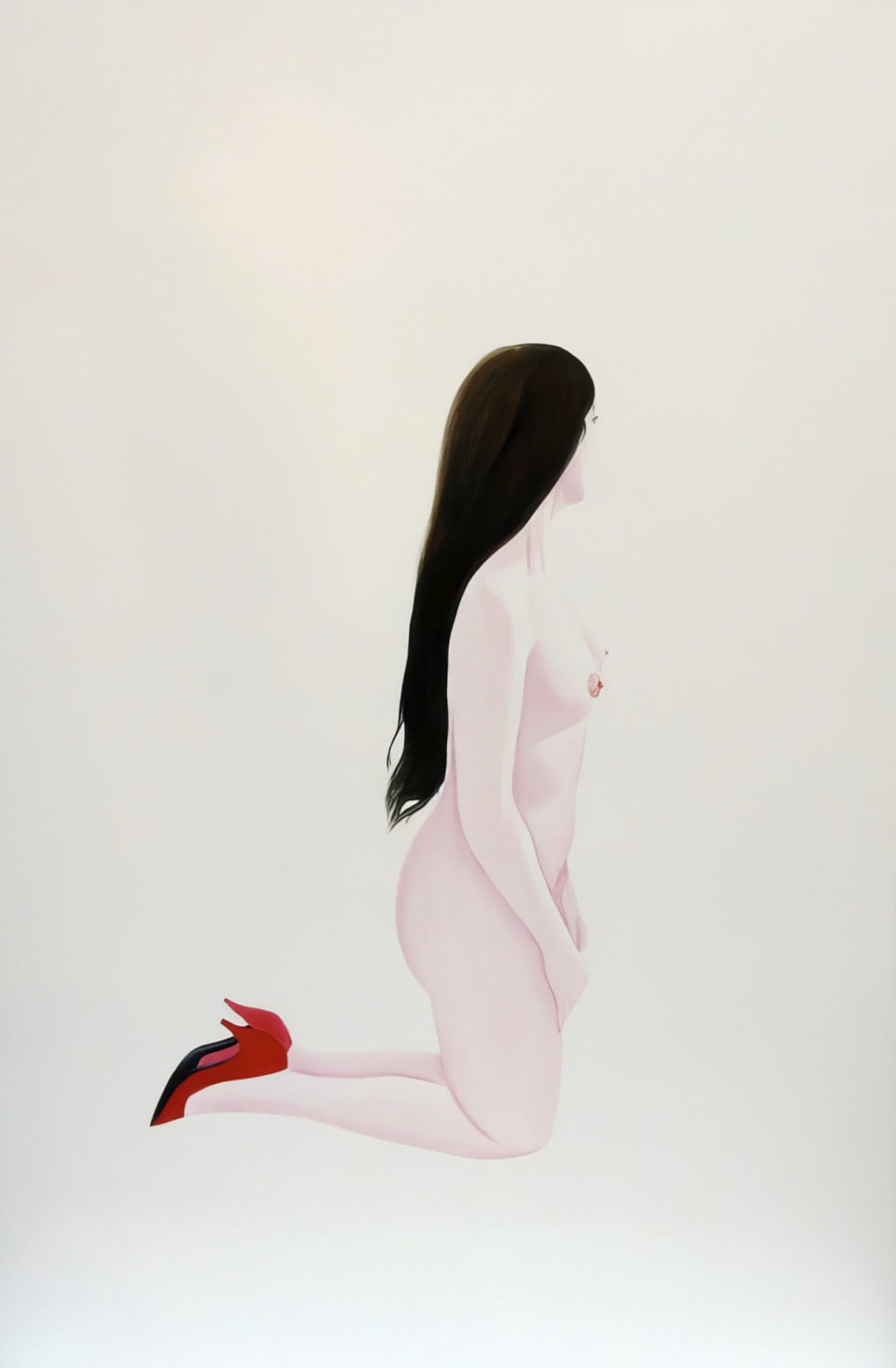 Jeanne huile et glycero sur toile oil and glycero on canvas 195x130 cm