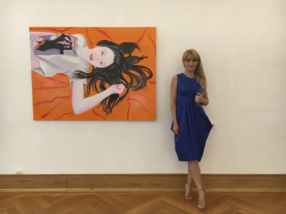 The curator of the exhibition Oana Ionel