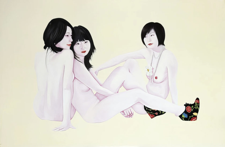 Ziqiao Jing and Nan bis Huile et laque sur toile oil and lacquer on canvas 135x195 cm